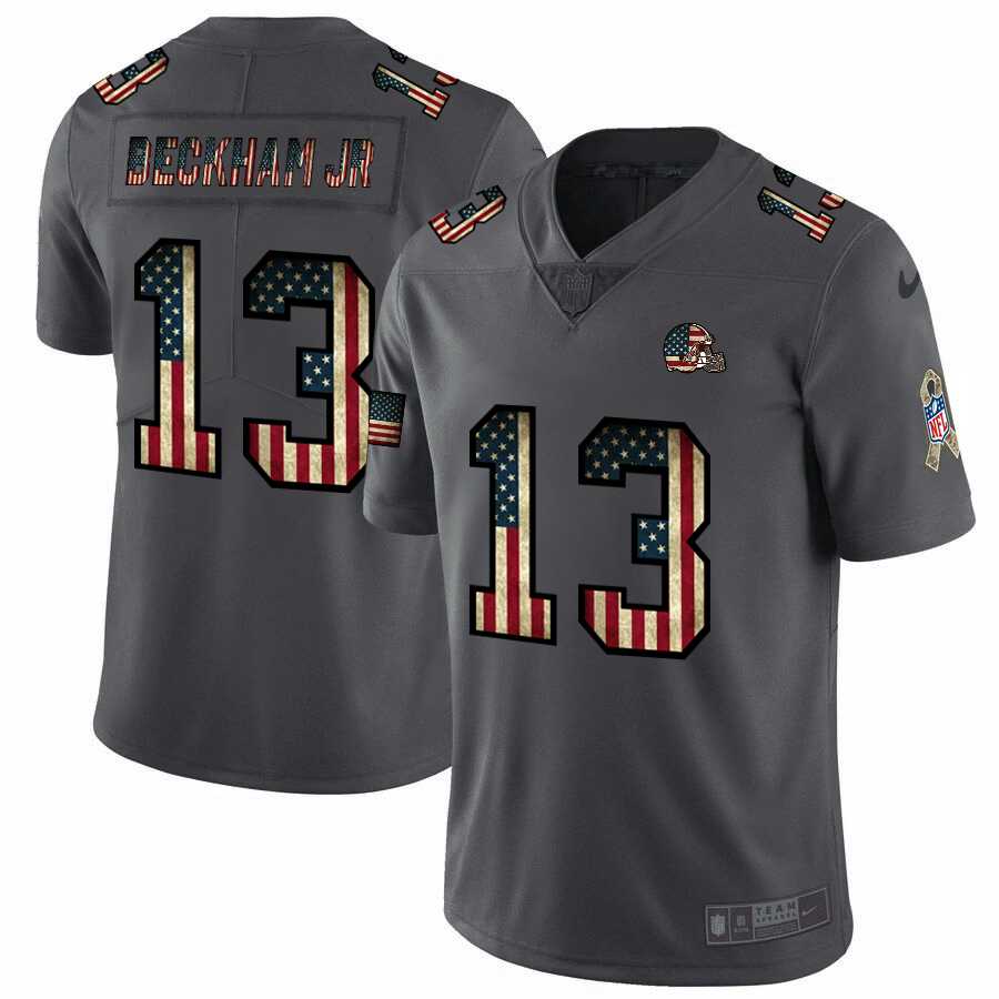 Nike Browns 13 Odell Beckham Jr. 2019 Salute To Service USA Flag Fashion Limited Jersey Dyin,We sell and wholesale Nike Browns 13 Odell Beckham Jr. 2019 Salute To Service USA Flag Fashion Limited Jersey Dyin on line form chian!